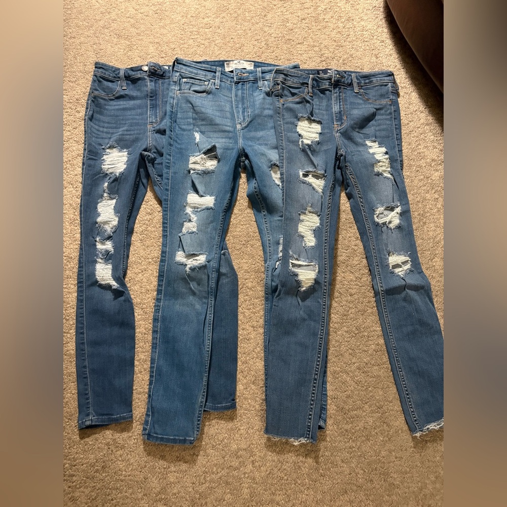 Hollister High-Rise skinny Jeans set of 3